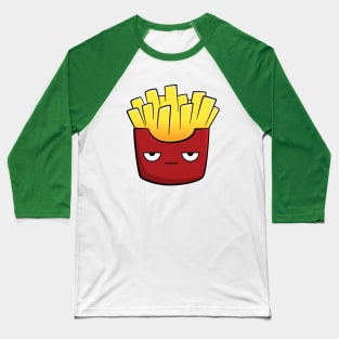 Cute, Kawaii Cartoon Fries Baseball T-Shirt